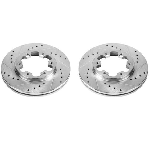 Power Stop 85-86 Nissan 720 Front Evolution Drilled & Slotted Rotors - Pair