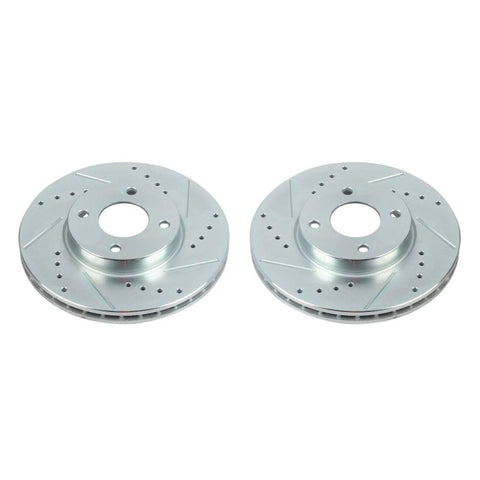 Power Stop 18-19 Nissan Kicks Front Evolution Drilled & Slotted Rotors - Pair