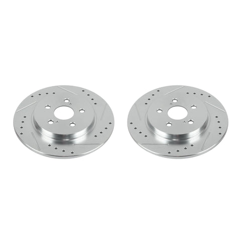 Power Stop 11-17 Lexus CT200h Rear Evolution Drilled & Slotted Rotors - Pair