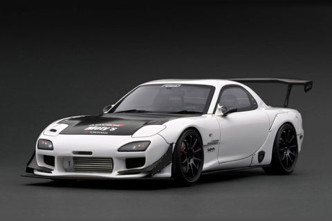 Ignition Model FEED RX-7 (FD3S) White with carbon bonnet