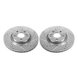 Power Stop 12-15 Land Rover Range Rover Evoque Front Evolution Drilled & Slotted Rotors - Pair