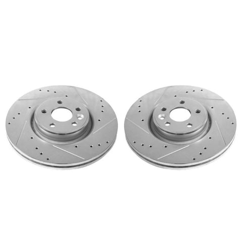 Power Stop 12-18 Volvo S60 Front Evolution Drilled & Slotted Rotors - Pair
