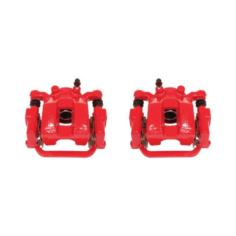 Power Stop 03-08 Infiniti FX35 Rear Red Calipers w/Brackets - Pair