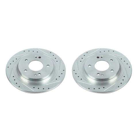 Power Stop 18-20 Hyundai Kona Rear Evolution Drilled & Slotted Rotors - Pair
