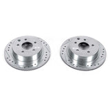 Power Stop 93-97 Infiniti J30 Rear Evolution Drilled & Slotted Rotors - Pair