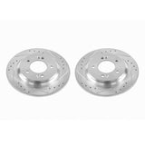 Power Stop 2017 Hyundai Azera Rear Evolution Drilled & Slotted Rotors - Pair