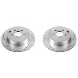 Power Stop 14-18 Subaru Forester Rear Evolution Drilled & Slotted Rotors - Pair
