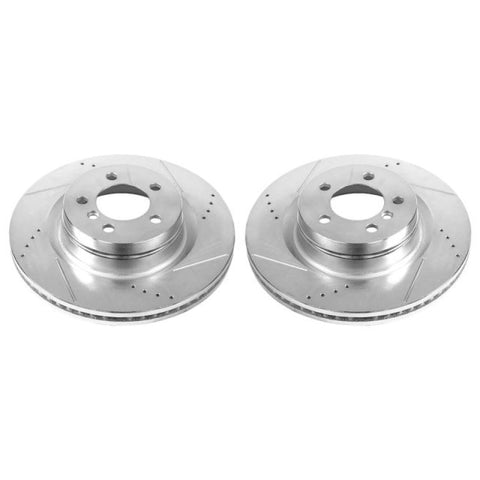 Power Stop 06-09 Land Rover Range Rover Front Evolution Drilled & Slotted Rotors - Pair