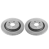 Power Stop 11-18 Volvo S60 Rear Evolution Drilled & Slotted Rotors - Pair