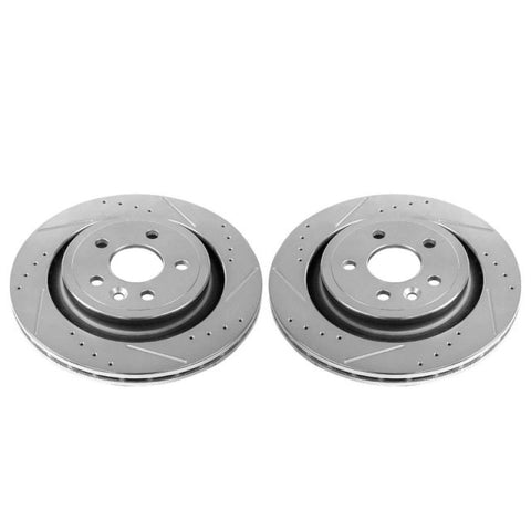 Power Stop 11-18 Volvo S60 Rear Evolution Drilled & Slotted Rotors - Pair