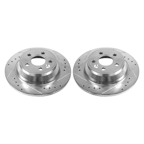 Power Stop 07-11 Volvo S80 Rear Evolution Drilled & Slotted Rotors - Pair