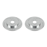 Power Stop 11-17 Lexus CT200h Rear Evolution Drilled & Slotted Rotors - Pair