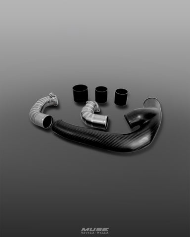 MUSE JAPAN Nissan Skyline R33/34 GT-R Dry Carbon x Titanium Air Inlet Pipe Set *IN STOCK*