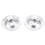 Power Stop 90-93 Mazda Miata Rear Evolution Drilled & Slotted Rotors - Pair