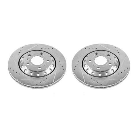 Power Stop 03-10 Audi A8 Quattro Rear Evolution Drilled & Slotted Rotors - Pair