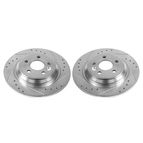 Power Stop 11-15 Volvo S60 Rear Evolution Drilled & Slotted Rotors - Pair