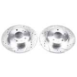 Power Stop 96-01 Infiniti I30 Rear Evolution Drilled & Slotted Rotors - Pair