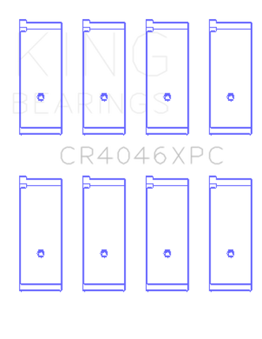 King Honda B20B4/B20Z2/D16 Series/ZC 16V pMaxKote Performance Rod Bearing Set - Size STD
