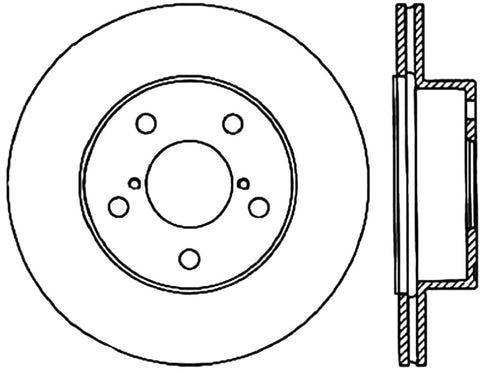 StopTech Drilled Sport Brake Rotor