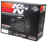 K&N Street Metal Intake System for 01-16 Harley-Davidson Softail/Dyna - Shaker Black