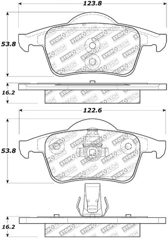 StopTech Street Select Brake Pads w/ Hardware Rear - 01-09 Volvo S60