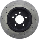 StopTech 01-06 BMW 330 Drilled Left Rear Rotor