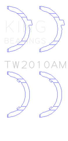 King Engine Bearings Volkswagen JR 1.6L (td) Thrust Washer Set