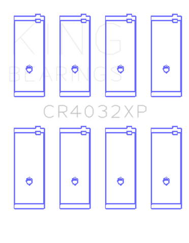 King Engine Bearings Toyota 4AGE 4AGZE 16V 1.6L Performance Rod Bearing Set - Size STD