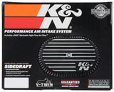 K&N Street Metal Intake System for 12-16 Harley-Davidson Road King 103cl Side Draft Touring