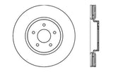 StopTech Nissan 370z / Infiniti G37 SportStop Cryo Drilled Front Left Rotor