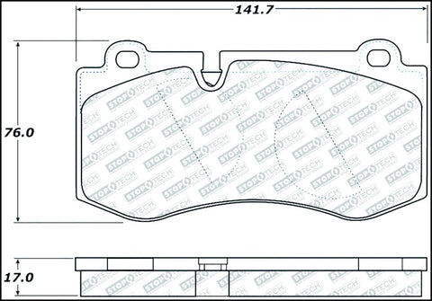 StopTech Street Select Brake Pads w/Hardware - Front
