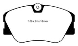 EBC 86-93 Mercedes-Benz 190/190E 2.3 16v Redstuff Front Brake Pads