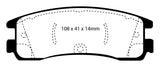 EBC 08-09 Buick Allure (Canada) 5.3 Redstuff Rear Brake Pads