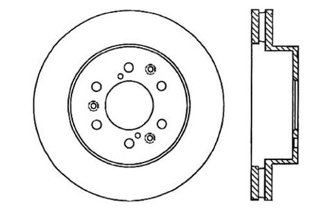 StopTech 07-11 GM Silverado 1500 Cross Drilled Right Front Rotor