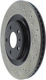 StopTech 12 Audi S4 Rear Left Drilled Rotor