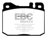 EBC 76-79 Mercedes-Benz 230 Redstuff Front Brake Pads