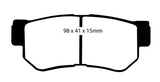 EBC 01-06 Hyundai Santa Fe 2.4 Greenstuff Rear Brake Pads