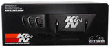 K&N Street Metal Intake System for 01-16 Harley-Davidson Softail/Dyna - Shaker Black