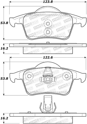 StopTech Performance 99-06 Volvo S80 Rear Brake Pads