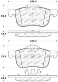 StopTech Performance 01-09 Volvo S60 / 99-06 S80 / 01-07 V70/V70R Front Brake Pads