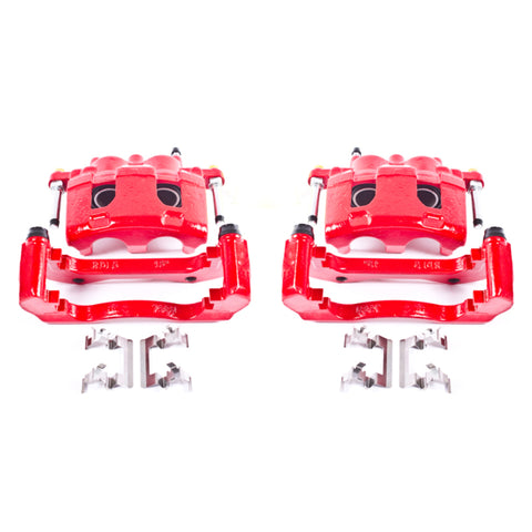 Power Stop 06-11 Buick Lucerne Front Red Calipers w/Brackets - Pair