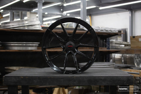 Vossen x Novitec NF10 21x9in - 5x114.3 BP - ET35 - Gloss Black Ferrari 488 / F8 Front Wheel