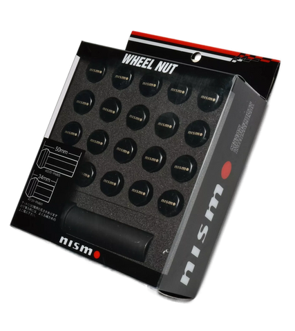 NISMO WHEEL LUG NUT SET 50MM 12x1.25 CLOSED END 7 SIDED