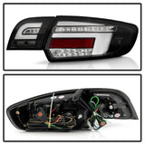 Spyder 03-08 Audi A3 Full LED Tail Lights - Black (ALT-YD-AA303-LED-BK)