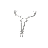 MagnaFlow Cat Back, SS, 2.5in, Competition, Dual Split Polished 4.5in Tips 2015 Ford Mustang V6 3.7L