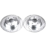 Power Stop 99-04 Land Rover Discovery Rear Evolution Drilled & Slotted Rotors - Pair