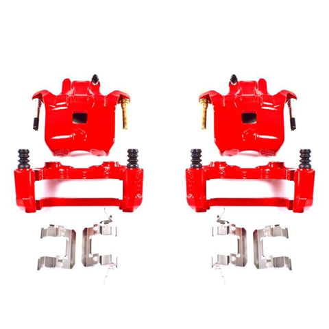 Power Stop 02-04 Infiniti I35 Front Red Calipers w/Brackets - Pair