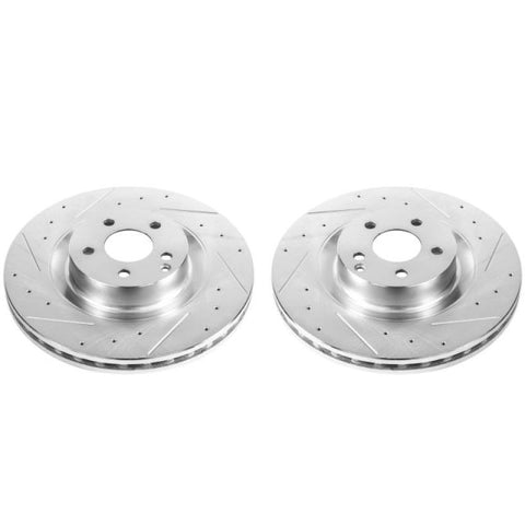 Power Stop 09-14 Mercedes-Benz CL550 Front Evolution Drilled & Slotted Rotors - Pair