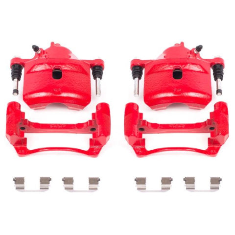 Power Stop 98-02 Honda Accord Front Red Calipers w/Brackets - Pair