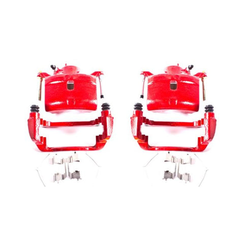 Power Stop 02-04 Honda CR-V Front Red Calipers w/Brackets - Pair